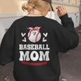 Baseball Mom Shirt Mama Women Baseball Shirt For Women's Sweatshirt Back Print