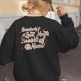 Baseball Mom Somebody's Loud Mouth Baseball Mama Women's Sweatshirt Back Print