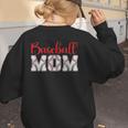 Baseball Mom Sporty Humor Women's Sweatshirt Back Print