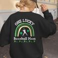 Baseball Mom St Patrick's Day Irish Shamrock Sports Women's Sweatshirt Back Print Baseball Mom St Patrick's Day Irish Shamrock Sports Women's Sweatshirt Back Print