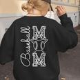 Baseball Mom Tee Leopard Mother's Day Grandma Women's Sweatshirt Back Print Baseball Mom Tee Leopard Mother's Day Grandma Women's Sweatshirt Back Print