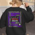Baseball Mom Traits For Great Mothers Grey And Purple Women's Sweatshirt Back Print Baseball Mom Traits For Great Mothers Grey And Purple Women's Sweatshirt Back Print