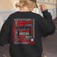 Baseball Mom Traits For Great Mothers Grey And Red Women's Sweatshirt Back Print
