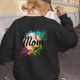 Baseball Mom USA American Baseball Graphic Women's Sweatshirt Back Print Baseball Mom USA American Baseball Graphic Women's Sweatshirt Back Print