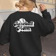 Baseball Mom Vintage Team Swag Women's Sweatshirt Back Print