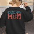 Baseball Mom Vintage Baseball Women's Sweatshirt Back Print Baseball Mom Vintage Baseball Women's Sweatshirt Back Print