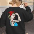 Baseball Mom Woman Baseball Sport Lover Women's Sweatshirt Back Print Baseball Mom Woman Baseball Sport Lover Women's Sweatshirt Back Print