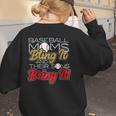 Baseball Moms Bling It & Their Sons Bring It For Women Women's Sweatshirt Back Print Baseball Moms Bling It & Their Sons Bring It For Women Women's Sweatshirt Back Print
