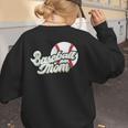 Baseball Mom's Favorite Game Day Women's Sweatshirt Back Print