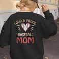 Baseball Moms Game Practice Sports School Kids Women's Sweatshirt Back Print Baseball Moms Game Practice Sports School Kids Women's Sweatshirt Back Print