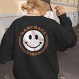 Baseball Vibes Baseball Mom Women's Sweatshirt Back Print Baseball Vibes Baseball Mom Women's Sweatshirt Back Print