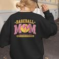Coquette Baseball Mom Bow Like A Normal Mom But Mother's Day Women's Sweatshirt Back Print