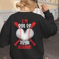 Cute Baseball Mom Out Of Your League Mommy Sports Players Women's Sweatshirt Back Print Cute Baseball Mom Out Of Your League Mommy Sports Players Women's Sweatshirt Back Print