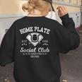 Home Plate Social Club Baseball Moms Group Tee Women's Sweatshirt Back Print Home Plate Social Club Baseball Moms Group Tee Women's Sweatshirt Back Print