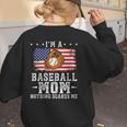 I'm a Baseball Mom Nothing Scares Me Baseball Women's Sweatshirt Back Print I'm a Baseball Mom Nothing Scares Me Baseball Women's Sweatshirt Back Print