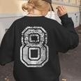 Jersey Number 8 Eight T-Shirt Football Number Baseball Mom Women's Sweatshirt Back Print Jersey Number 8 Eight T-Shirt Football Number Baseball Mom Women's Sweatshirt Back Print