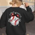 Loud & Proud Baseball Mom Baseballs Mother Sport Women Girls Women's Sweatshirt Back Print