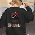 Loud And Proud Baseball Mom Women's Sweatshirt Back Print
