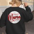 Mama Baseball Mom Women's Sweatshirt Back Print