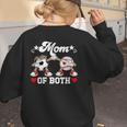 Mom Of Both Soccer Baseball Mom Of A Baseball Soccer Player Women's Sweatshirt Back Print Mom Of Both Soccer Baseball Mom Of A Baseball Soccer Player Women's Sweatshirt Back Print