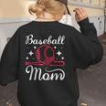 Mommy Baseball Mom Women's Sweatshirt Back Print