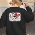 Peace Love Baseball Mom Mommy Women's Sweatshirt Back Print Peace Love Baseball Mom Mommy Women's Sweatshirt Back Print