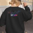 Retro Cute Mother's Day Teeball T-Ball Baseball Mom Women's Sweatshirt Back Print