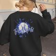 School Spirit Panthers Panther Pride Baseball Mom For Women Women's Sweatshirt Back Print