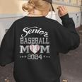Senior Baseball Mom 2024 Class Of 2024 Graduation Women's Sweatshirt Back Print
