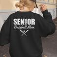 Senior Baseball Mom 2024 Team Parent Helper Class Of 2024 Women's Sweatshirt Back Print