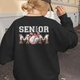Senior Mom Class Of 2024 Baseball Mom Bandana Graduation Women's Sweatshirt Back Print Senior Mom Class Of 2024 Baseball Mom Bandana Graduation Women's Sweatshirt Back Print