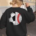 Soccer Baseball Player Soccer Baseball Mom Women's Sweatshirt Back Print Soccer Baseball Player Soccer Baseball Mom Women's Sweatshirt Back Print