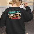 Somebody's Loudmouth Baseball Mama Baseball Mom Fan Women's Sweatshirt Back Print Somebody's Loudmouth Baseball Mama Baseball Mom Fan Women's Sweatshirt Back Print