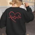 I Am Somebody's Loudmouth Baseball Mama Baseball Mom Women's Sweatshirt Back Print