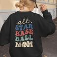 All Star Baseball Mom Women's Sweatshirt Back Print