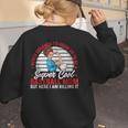 Super Cool Baseball Mom Here I'M Killing It Women's Sweatshirt Back Print