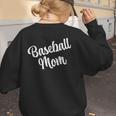 AS Tees Baseball Mom Mama Mommy Mother Women's Sweatshirt Back Print