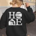 Vintage Baseball Home Florida State Outline Baseball Mom Women's Sweatshirt Back Print