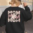 Women's Retro Baseball Mama Distressed Baseball Mom Life Women's Sweatshirt Back Print Women's Retro Baseball Mama Distressed Baseball Mom Life Women's Sweatshirt Back Print
