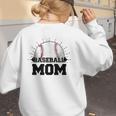 American Flag Patriotic Game Day Baseball Mom Women's Sweatshirt Back Print American Flag Patriotic Game Day Baseball Mom Women's Sweatshirt Back Print