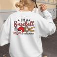 Ball Mom I'm A Baseball Mom Baseball Mom Women's Sweatshirt Back Print