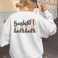 Baseball Lala Women BallPark Lala Baseball Mom Mother's Day Women's Sweatshirt Back Print Baseball Lala Women BallPark Lala Baseball Mom Mother's Day Women's Sweatshirt Back Print
