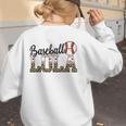 Baseball Lola Women BallPark Lola Baseball Mom Mother's Day Women's Sweatshirt Back Print Baseball Lola Women BallPark Lola Baseball Mom Mother's Day Women's Sweatshirt Back Print