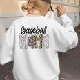Baseball Mama Coquette Mother's Day Baseball Mom Vintage Women's Sweatshirt Back Print Baseball Mama Coquette Mother's Day Baseball Mom Vintage Women's Sweatshirt Back Print