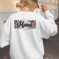 Baseball Mama Game Day Vibes Women Baseball Mom Women's Sweatshirt Back Print