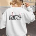 Baseball Mama Scribble Heart Baseball Mom Sports Team Tball Women's Sweatshirt Back Print Baseball Mama Scribble Heart Baseball Mom Sports Team Tball Women's Sweatshirt Back Print