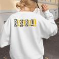 Baseball Mama Yellow Leopard Print Baseball Mom Gear Sports Women's Sweatshirt Back Print Baseball Mama Yellow Leopard Print Baseball Mom Gear Sports Women's Sweatshirt Back Print