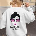 Baseball Mom Activity Mom Women's Sweatshirt Back Print Baseball Mom Activity Mom Women's Sweatshirt Back Print