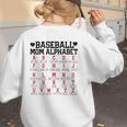 Baseball Mom Alphabet Women's Sweatshirt Back Print Baseball Mom Alphabet Women's Sweatshirt Back Print