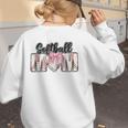 Baseball Mom Coquette Women Girls Baseball Mama Women's Sweatshirt Back Print Baseball Mom Coquette Women Girls Baseball Mama Women's Sweatshirt Back Print